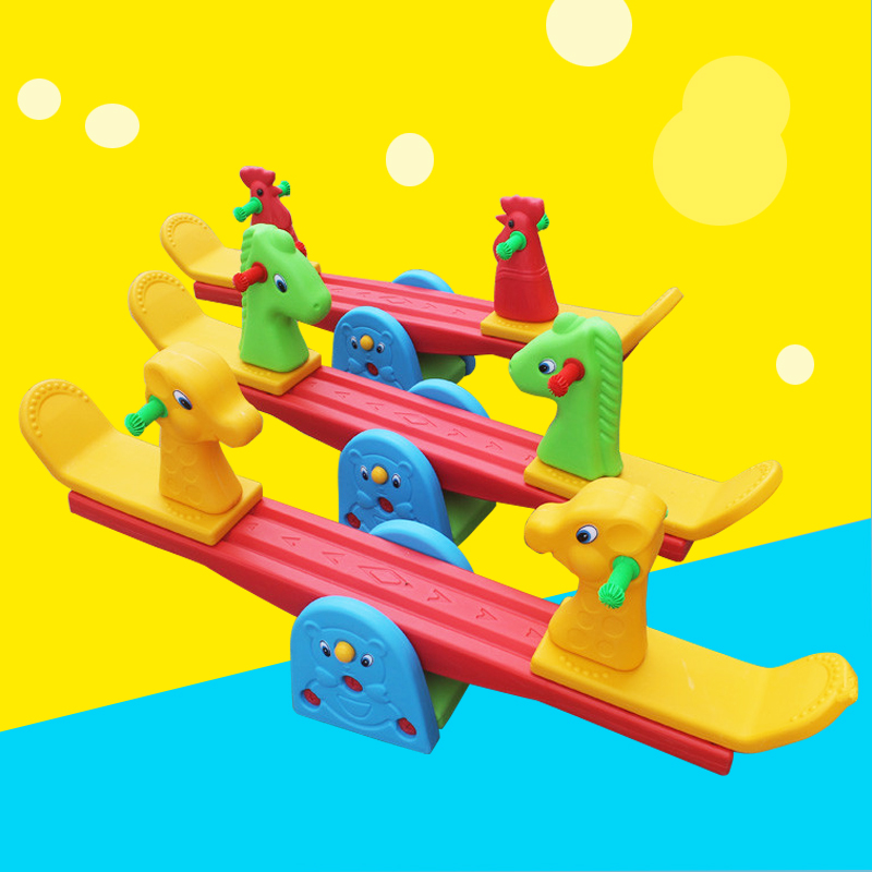 幼儿园加厚跷跷板 儿童摇马  跷跷板 儿童木马 室内 双人户外玩具