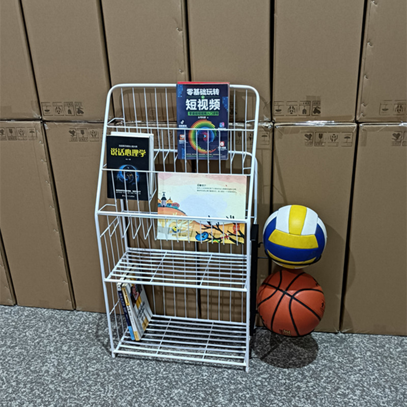 铁秀才儿童书架改良篮球架幼儿收纳架多层免安装绘本架简易书报架