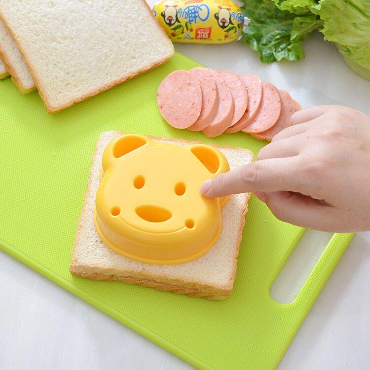 日本儿童早餐模具小熊三明治压模吐司面包卡通爱心饭团便当