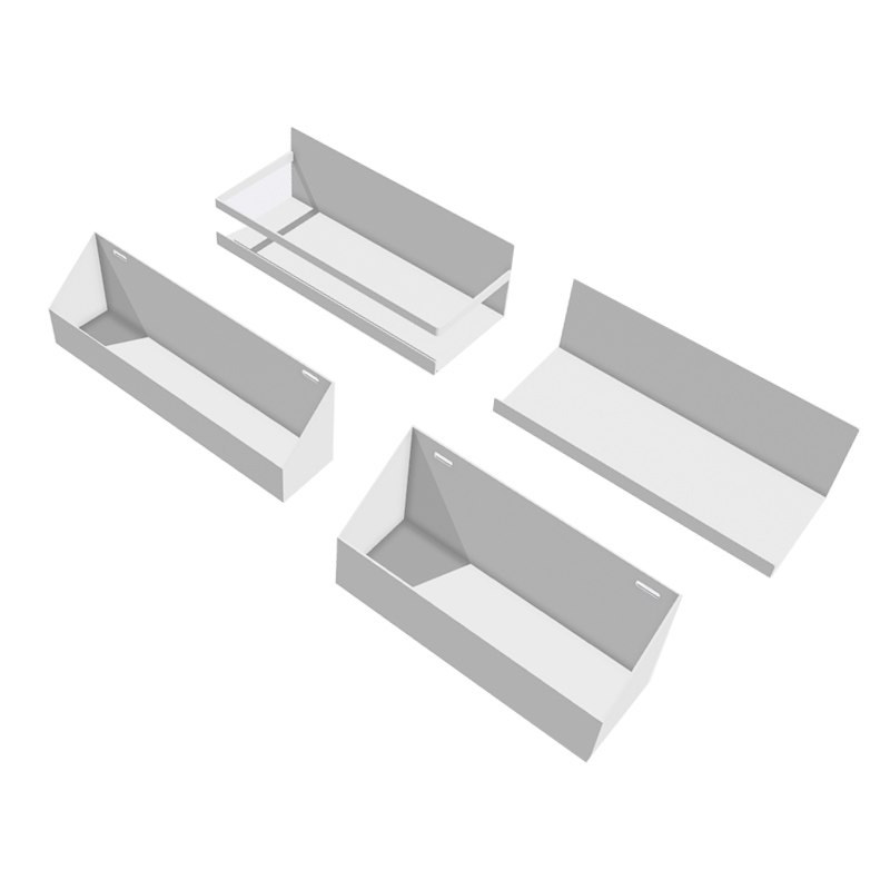 贫美珐琅板磁吸置物架搪瓷白板磁铁收纳盒日式冰箱磁性收纳挂架