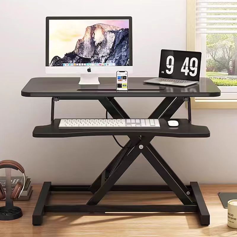 气动升降电脑桌 台面用 可调节架 桌上桌笔记本站立折叠桌