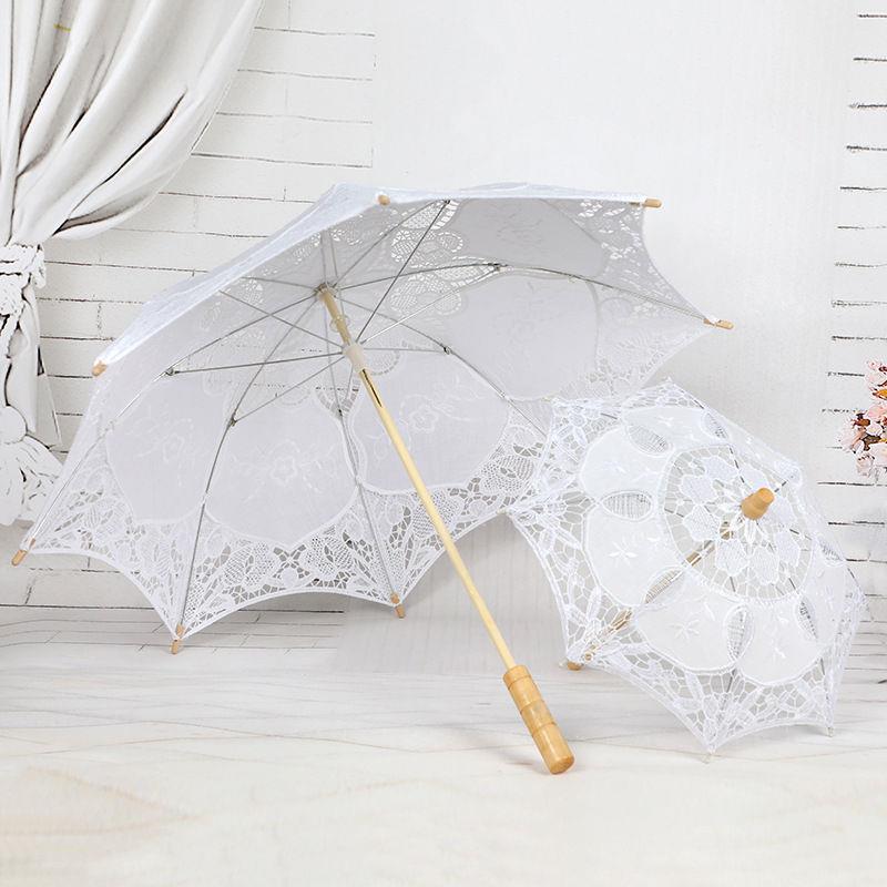 婚品棉质花边蕾丝伞婚礼摄影道具伞西式宫廷伞装饰洋伞外贸伞