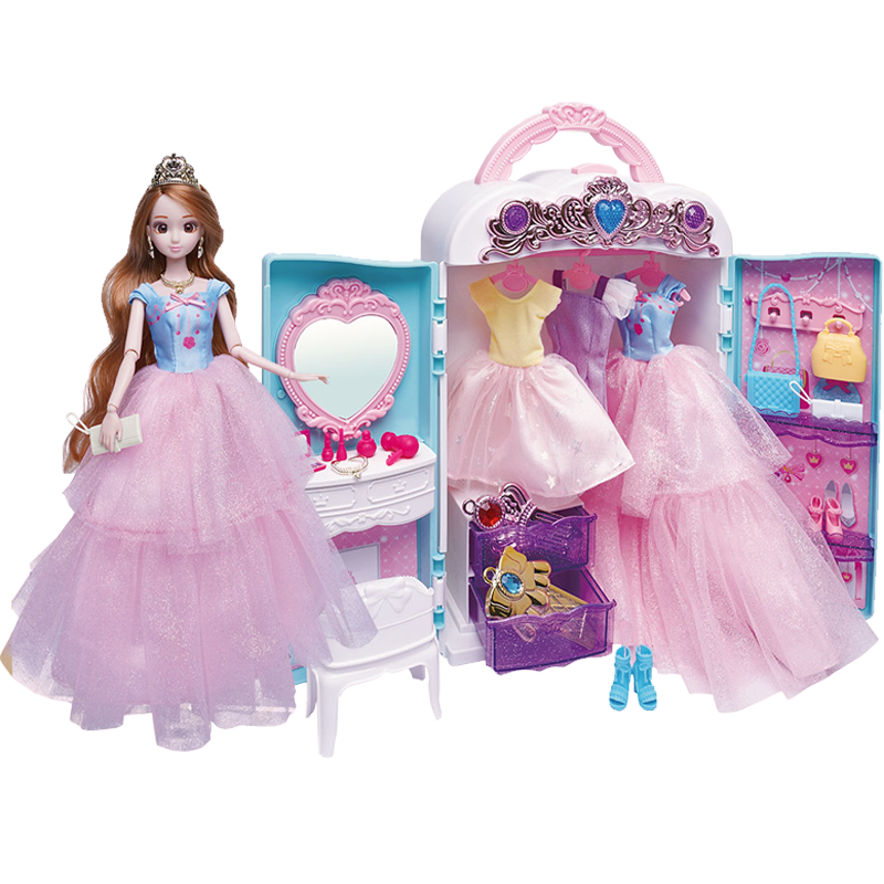安丽莉换装娃娃梦幻公主音乐衣橱衣服变装仿真过家家玩具套装女孩