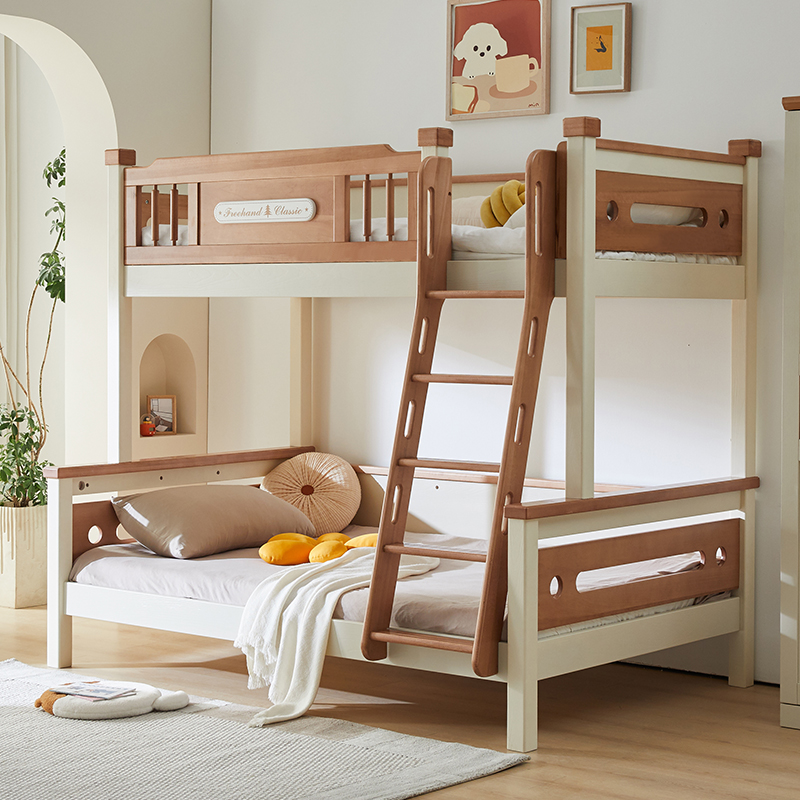 上下铺双层床儿童床全实木高低床子母床小户型床上下床两层组合床