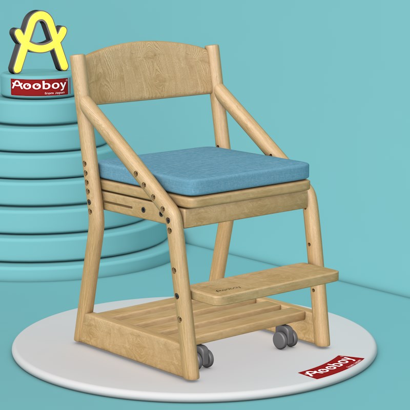 推荐儿童学习椅实木座椅家用宝宝餐椅可升降多功能书桌椅办公椅