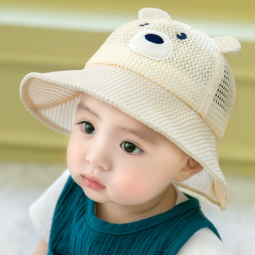 儿童帽子男宝宝帽子夏季婴儿帽子女童渔夫帽遮阳帽太阳帽网帽凉帽