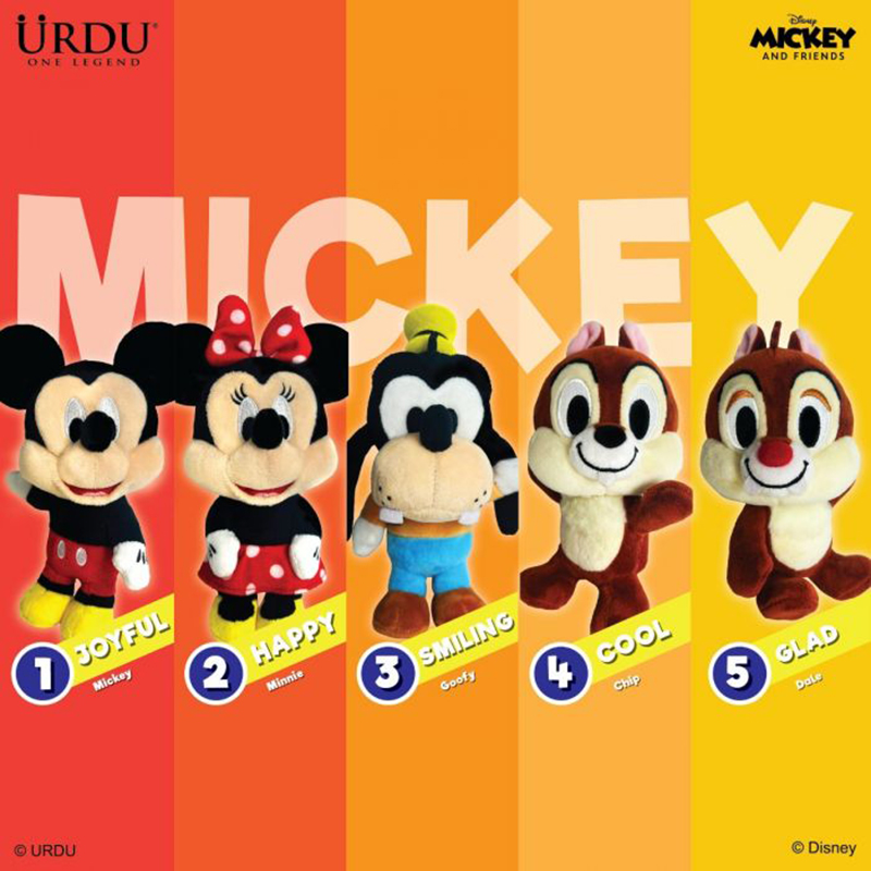 米奇老鼠朋友柔软系列4公仔5种盲盒玩具正品 Urdu Mickey Friends