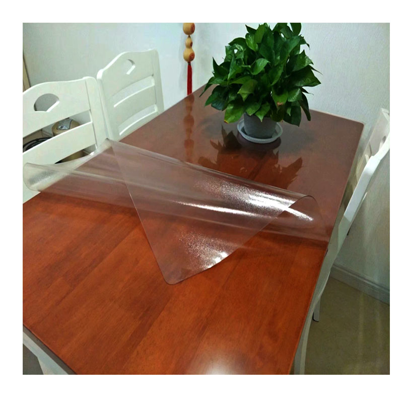 中田恒业水晶板玻璃桌布透明磨砂防烫茶几桌垫PVC防水防油免洗垫