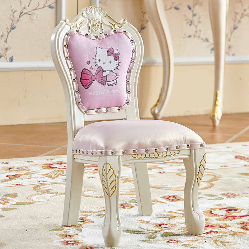 欧式儿童椅实木茶椅小椅子换鞋凳靠背椅小凳子宝宝椅久坐整装包邮