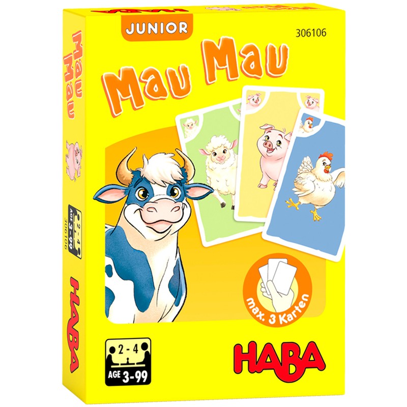 德国HABA原装进口桌游戏 306107农场动物牌 儿童亲子益智玩具教具
