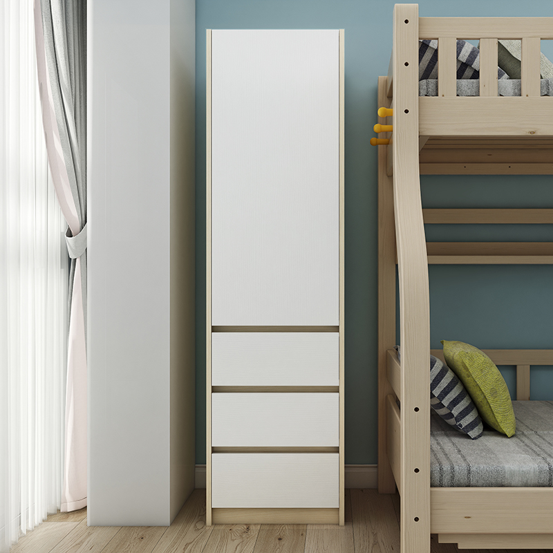宝宝卧室家用窄衣柜儿童单门衣橱40cm简易储物柜经济型收纳柜子