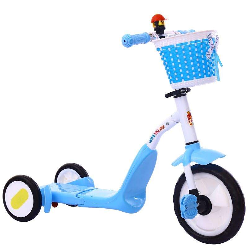 儿童滑板车可坐可骑三轮车宝宝踏板车大小孩多功能玩具两用车新款