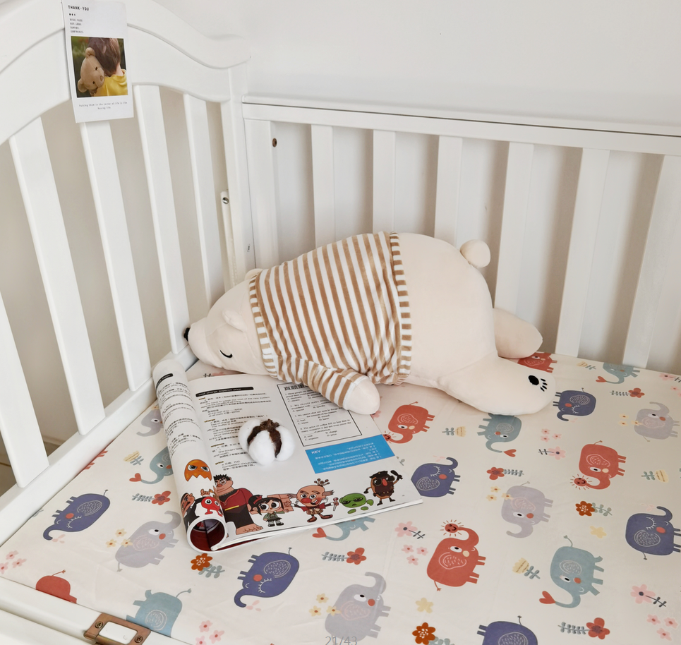 婴儿床宝贝宝宝床单床笠动漫动物可爱全棉拼接床舒适