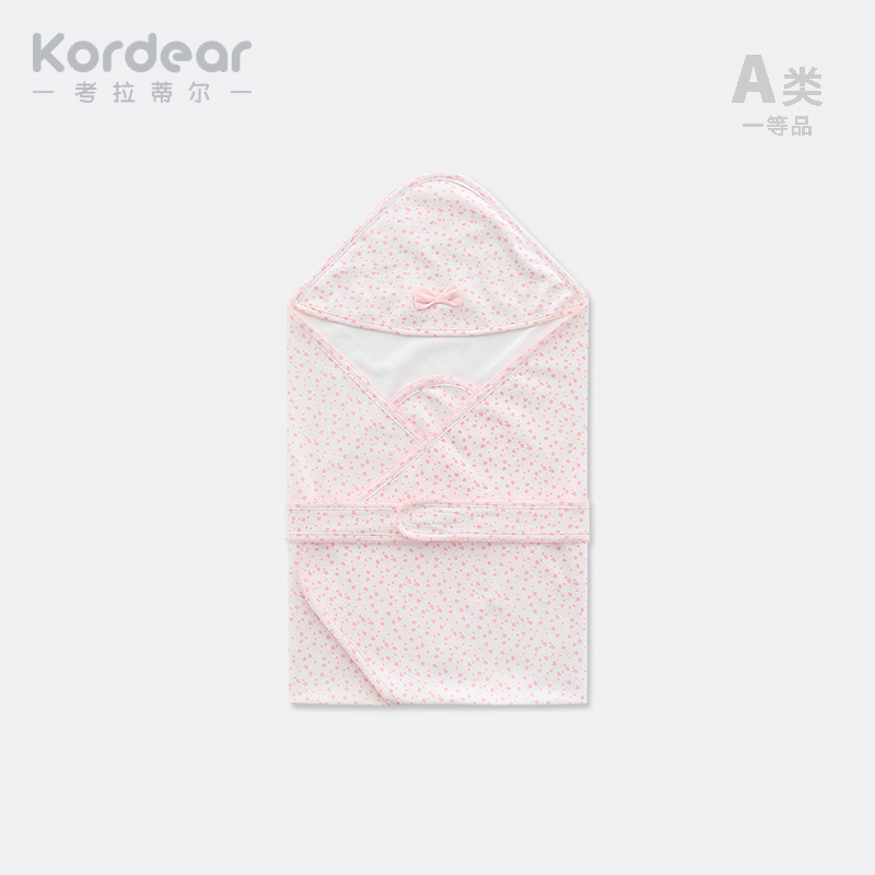 kordear 新生婴儿纯棉抱被刚出生宝宝春秋外出包被预产期待产用品
