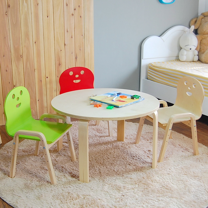 速发实木儿童学习游戏桌椅套装宝宝可调靠背椅小孩家用桌子椅子幼