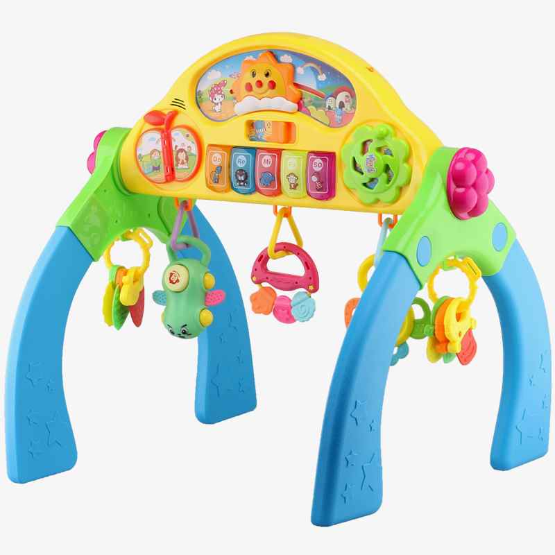 儿童健身架婴儿玩具0-1岁益智音乐女男孩宝宝学步器新生脚踏钢琴