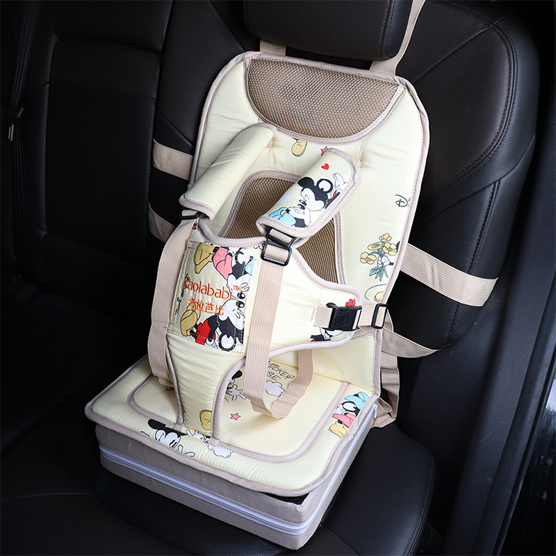用椅带便携式坐小孩车邦车载儿童安全座椅上简易宝宝汽车通用