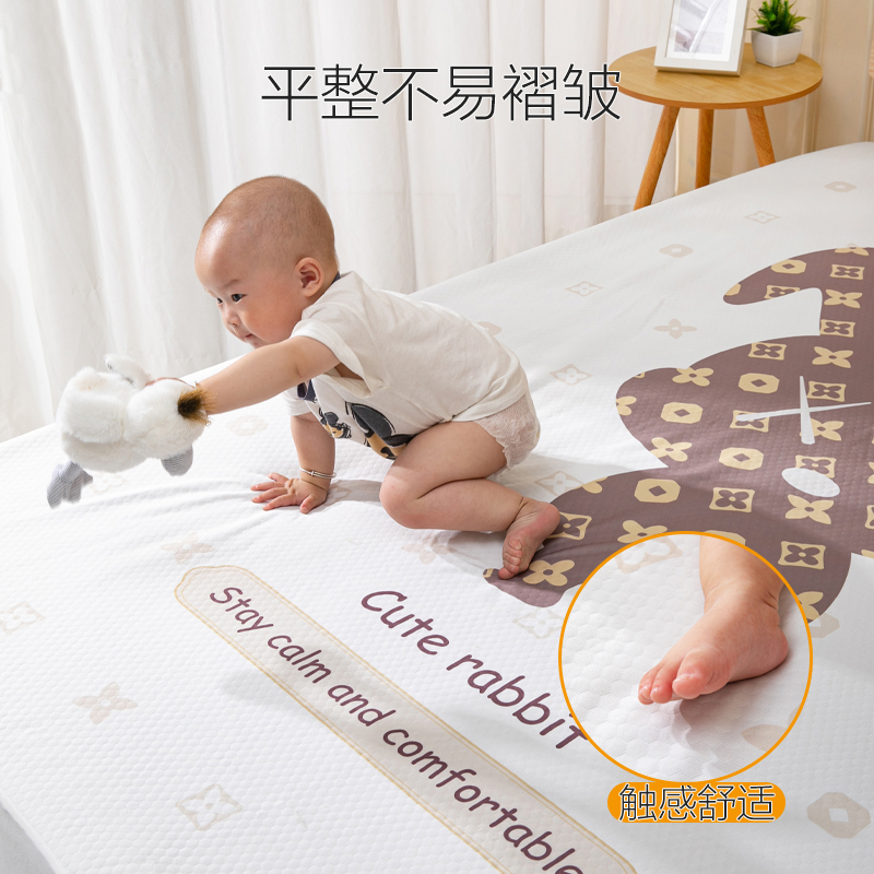 隔尿垫床单婴儿j童防水可洗大尺寸四季透气宝宝整床隔夜床垫罩床