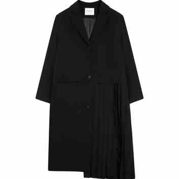 浅川酒一连衣裙2021新款春黑色西装连体小黑裙设计感小众休闲长裙