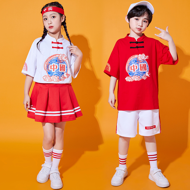 六一儿童演出服中国风幼儿园舞蹈小学生班服啦啦队运动会演出服装