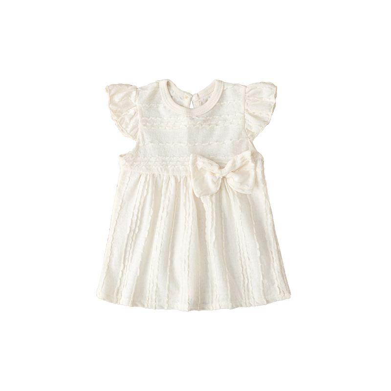 婴儿小裙子夏季薄款公主裙纯棉夏天衣服白色连衣裙满月女宝宝夏装