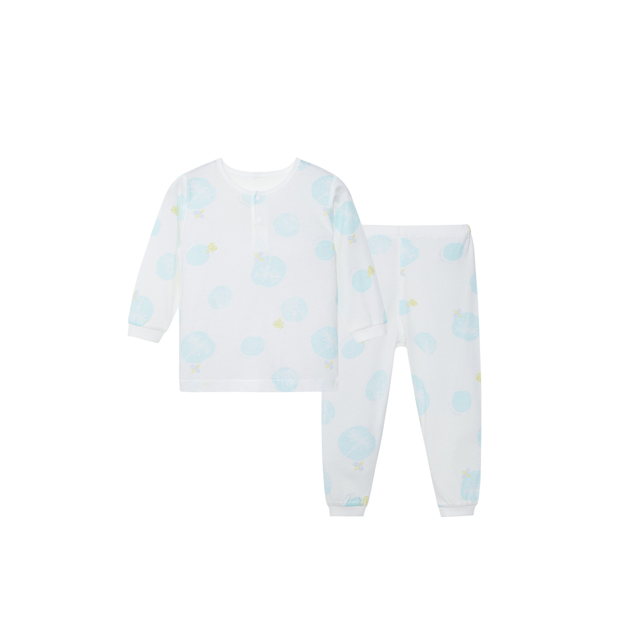 丽婴房宝宝睡衣套装 天丝超薄婴幼儿空调服舒适透气家居服儿童夏