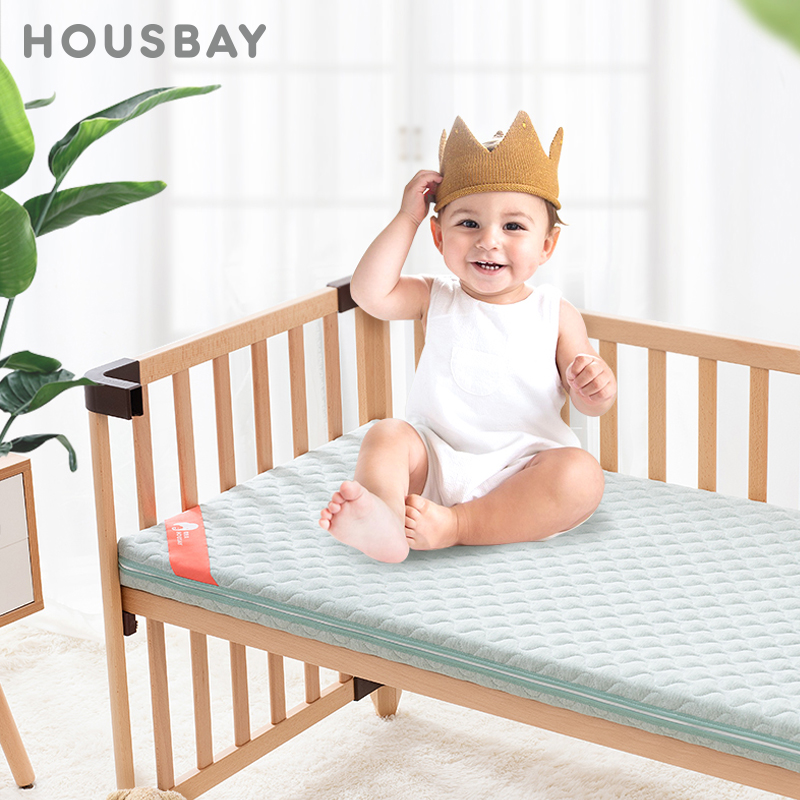 和氏贝天然彩棉杜邦椰棕乳胶床垫宝宝婴儿床专用垫子新生四季通用