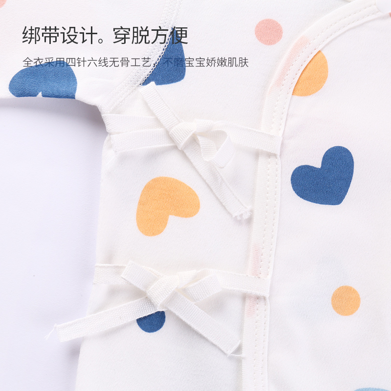 新品新生婴儿儿衣服秋冬0-6月初生宝宝连体衣长袖纯棉卡通和尚服