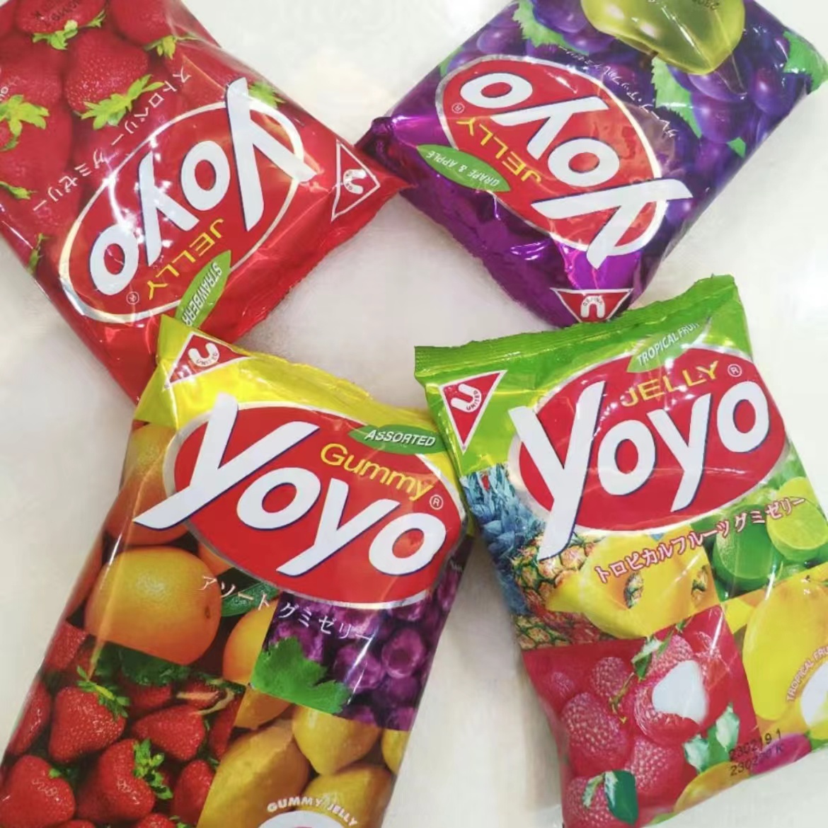 泰国进口UNITED YOYO水果味果汁软糖QQ糖橡皮糖儿童休闲零食糖果
