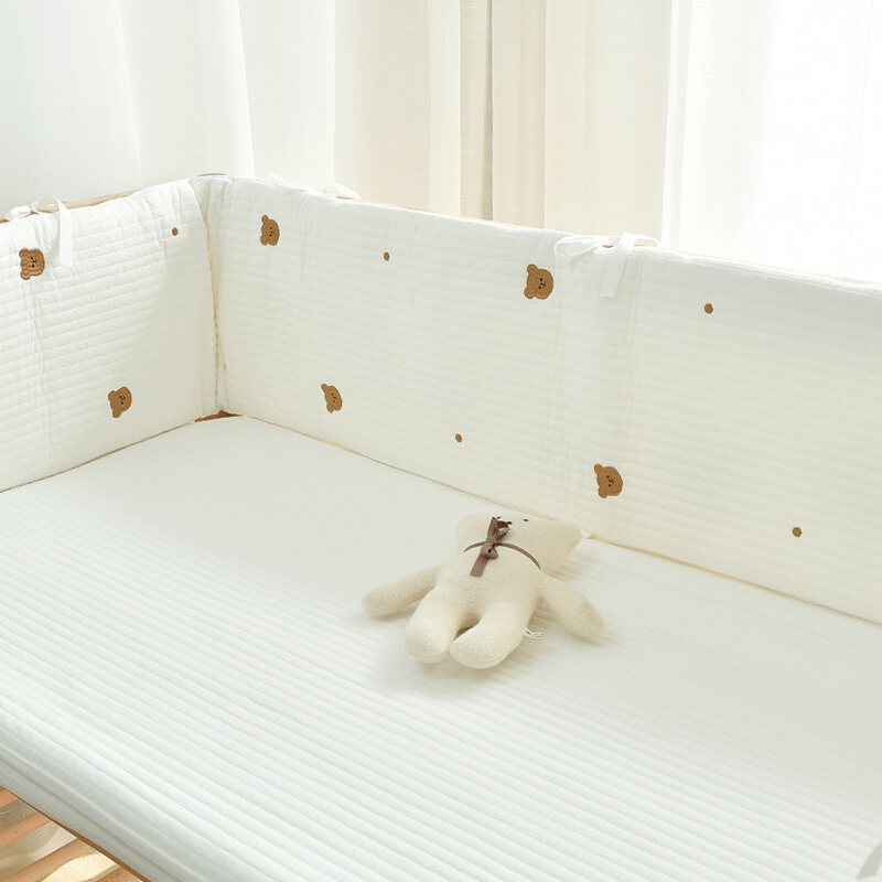 宝宝婴儿床围布纯棉拼接床床围围挡床品全棉防撞栏婴童可拆洗