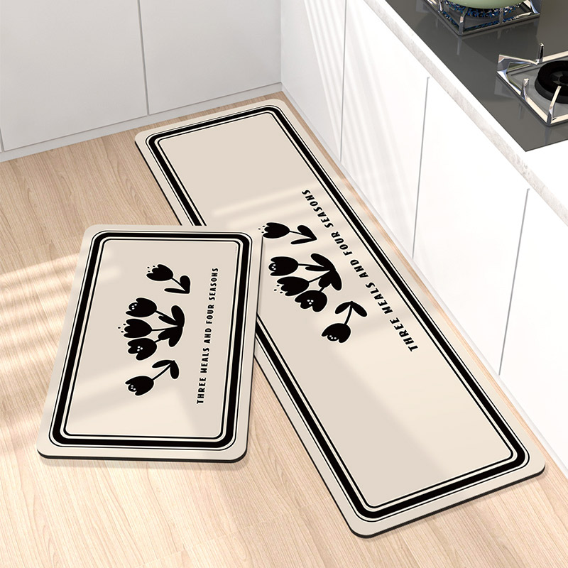 厨房地垫吸水防滑防油脚垫家用防水防脏污可擦免洗垫子进门口地毯