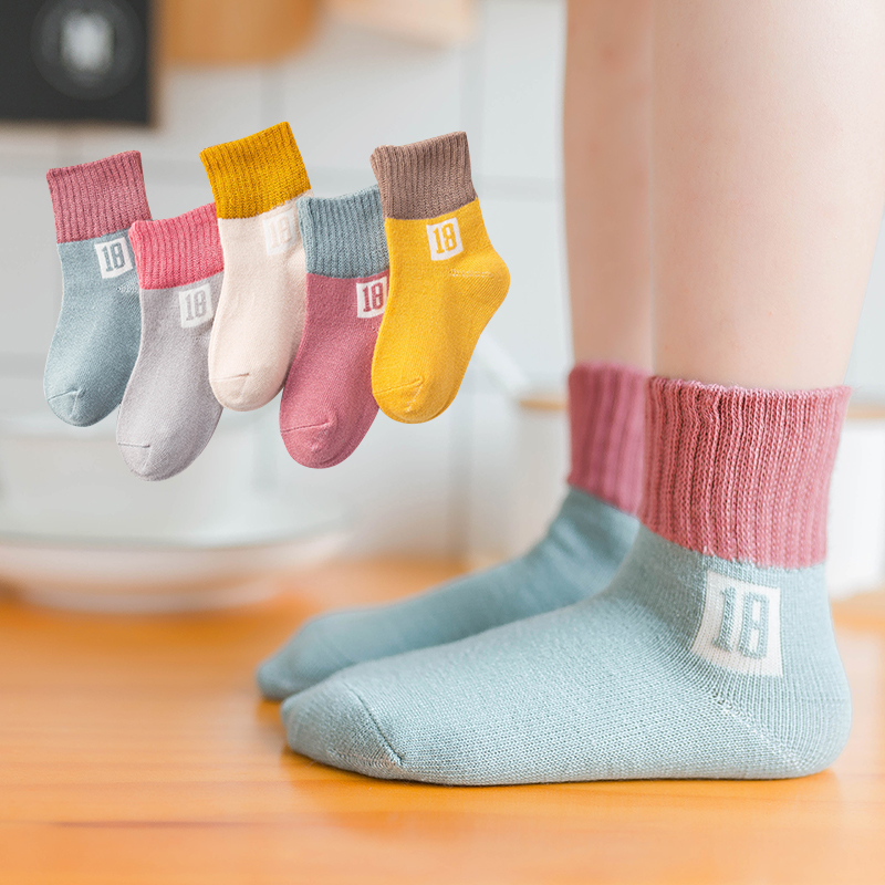 儿童袜子春夏季薄款纯棉婴儿宝宝男童女童夏季中筒新生儿中筒童袜