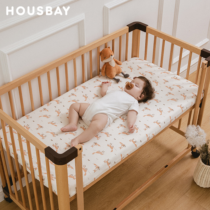 和氏贝婴儿床笠床单新生宝宝床上用品床罩儿童床套件床垫保护套