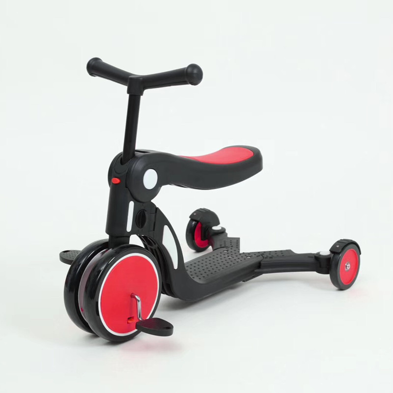 多功能五合一变形平衡滑行脚蹬三轮车儿童平衡Q车滑板车三轮溜娃