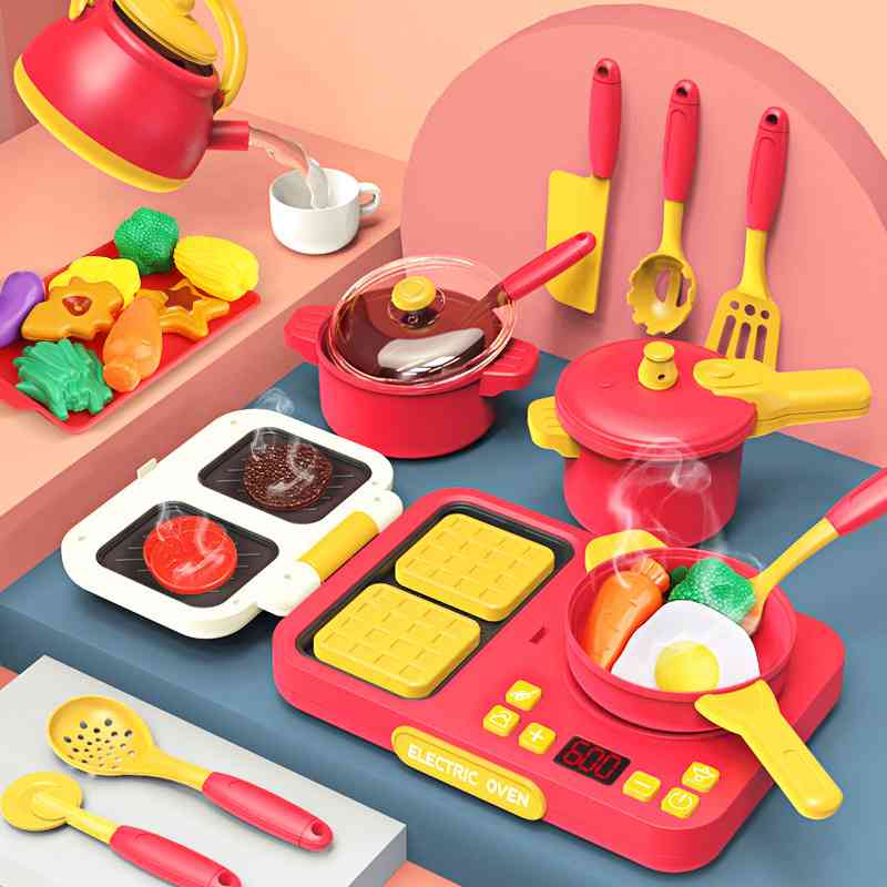 儿童过家家厨房玩具小女孩炒菜做饭煮饭套装宝宝3-4岁仿真厨具男2