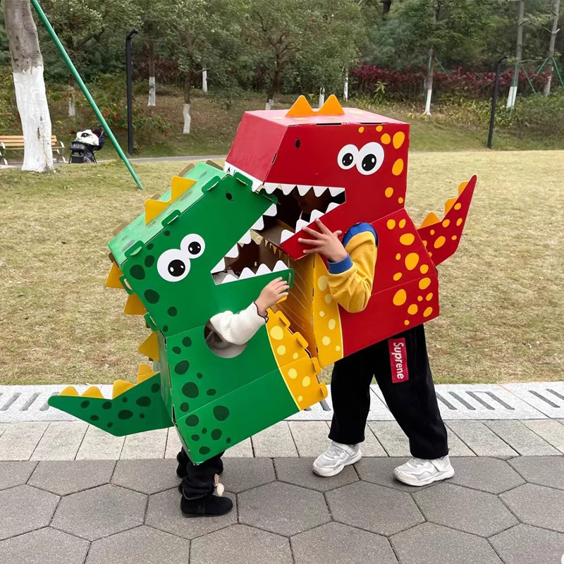 儿童扮演怪兽cosplay服装角色演出服恐龙衣服表演动物幼儿园道具