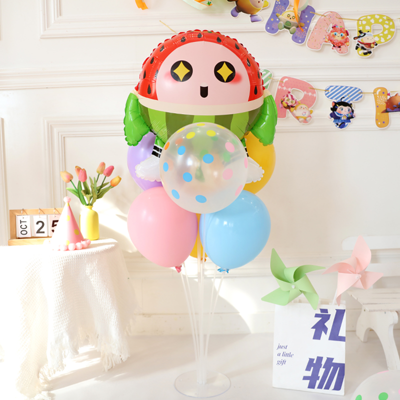 蛋仔派对主题宝宝男孩女孩儿童生日周岁气球拉旗背景装饰布置用品