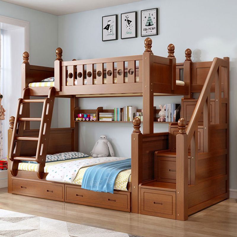 上下床实木儿童床子母床双层床成人双人床美式子母高低床可分体床