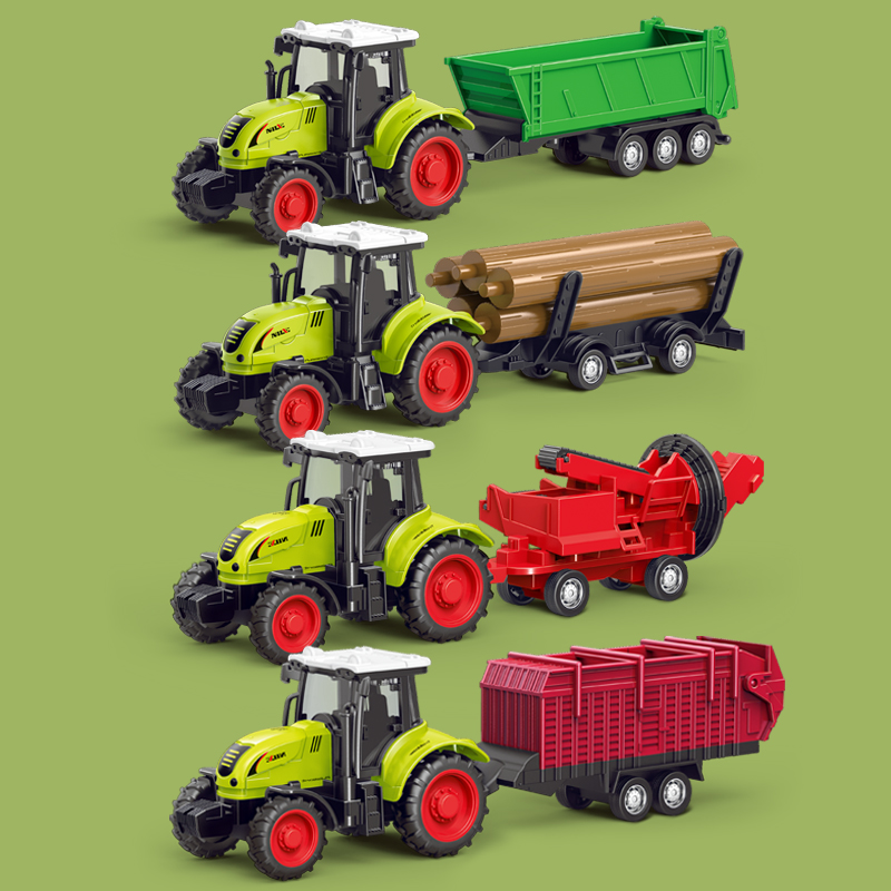 惯性农用工程车农场农夫运木车仿真滑行儿童宝宝男孩玩具六一礼物