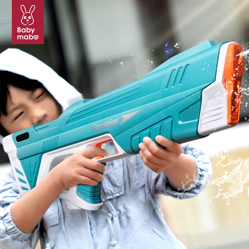 儿童自动吸水电动水枪玩具喷水高压强力射程远泼水节呲水枪男孩女