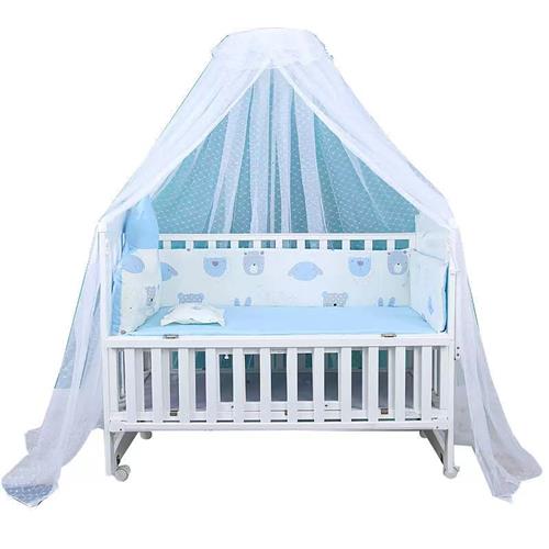 加大拼接床蚊帐加宽儿童床帐子婴儿床防蚊支架杆宝宝床免打孔通用