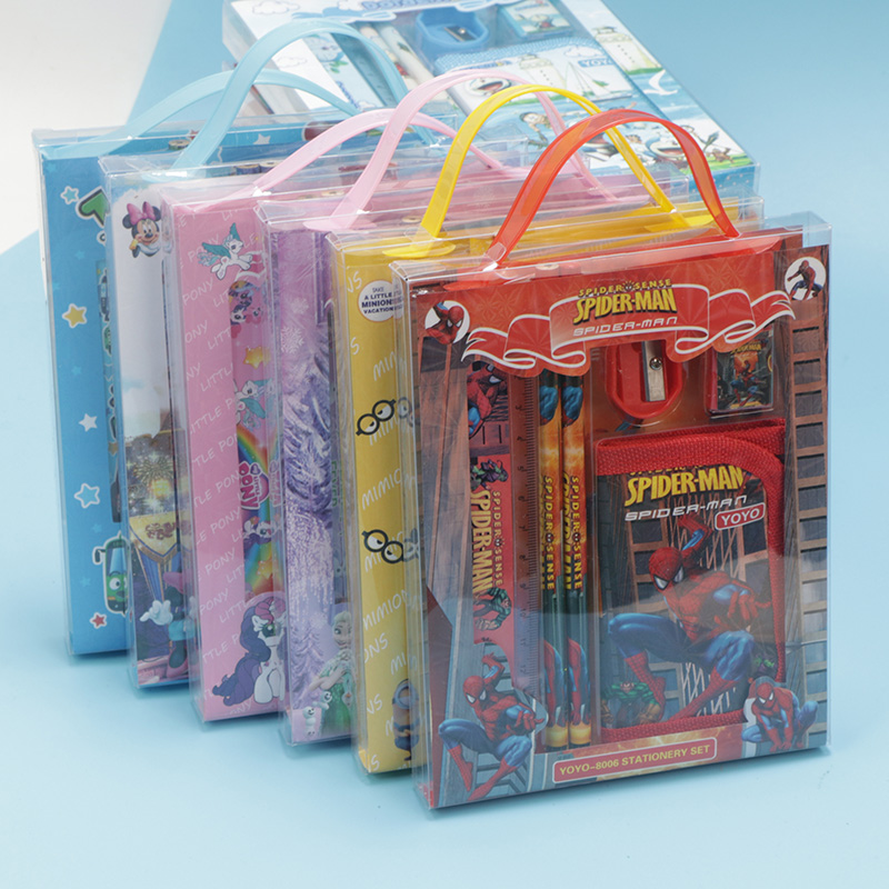 儿童文具套装小学生奖品幼儿园分享礼盒物学习用品组合男女孩卡通