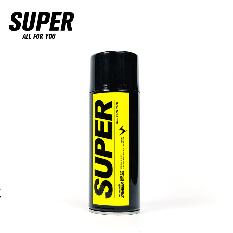 SUPER速啪 单瓶装快速清洁泡沫洗鞋神器擦刷鞋球鞋清洗剂450毫升