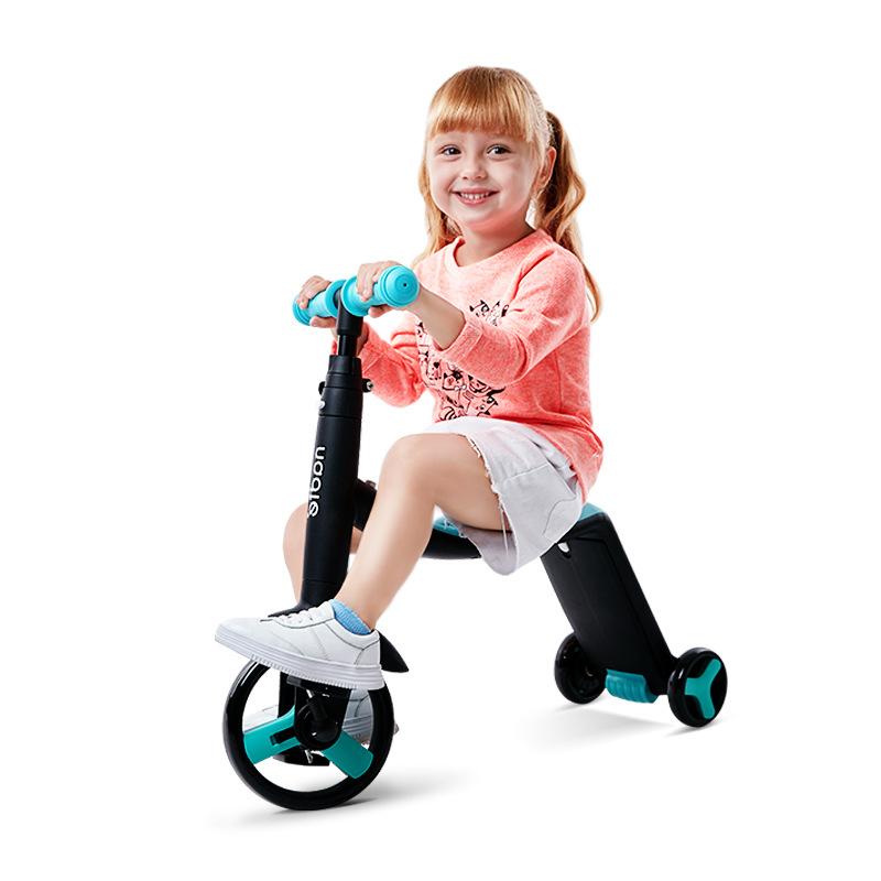 极速日本GFA儿童平衡滑板三轮车多功能三合一宝宝滑行溜溜童车折