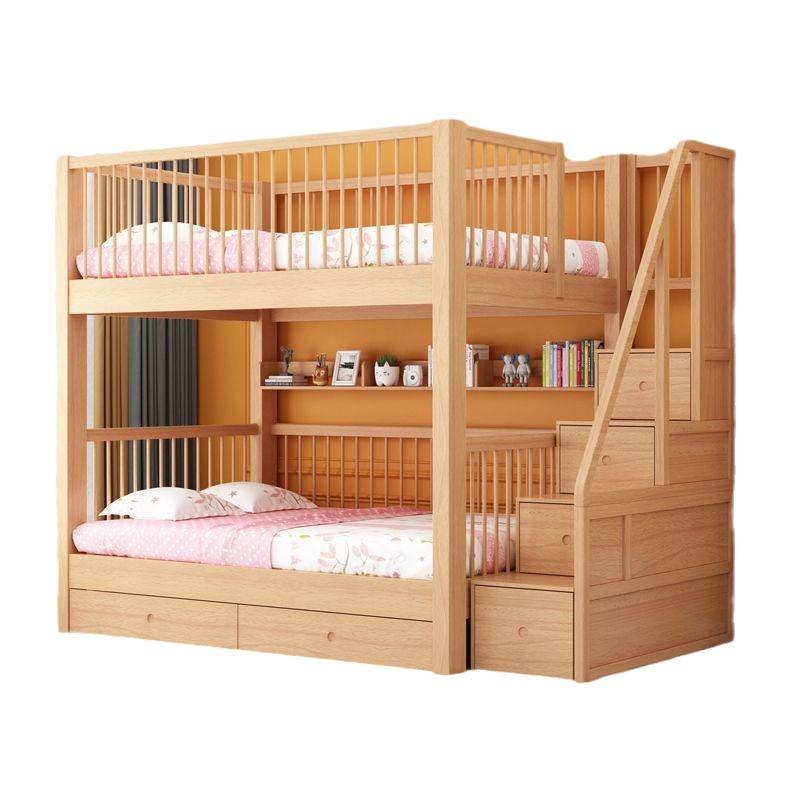 儿童床实木木上母下床双层床子床上/Oth下铺多功能小户型组合榉高