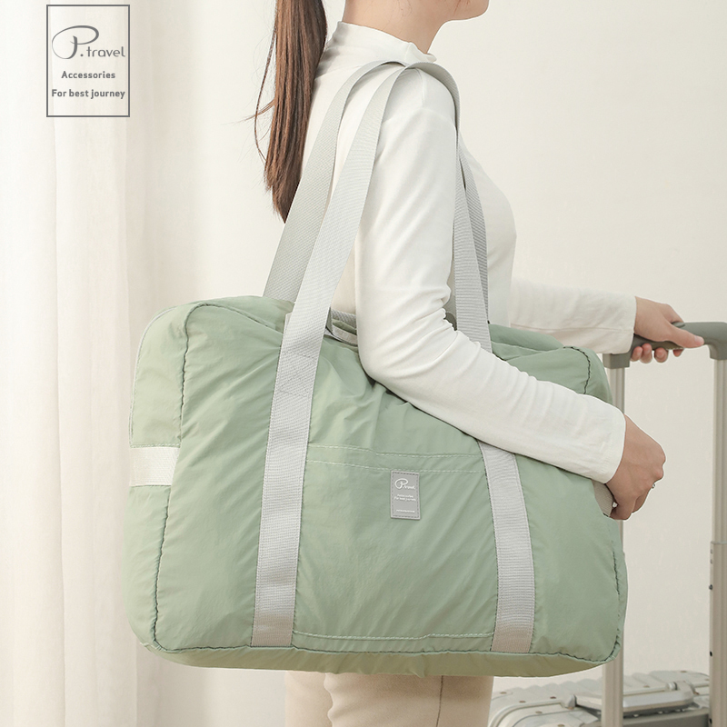 折叠旅行袋女大容量短途行李包可套拉杆箱手提轻便登机收纳待产包