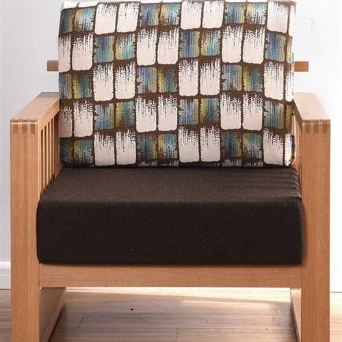 正品七色花家居906-5咖啡色沙发垫实木高密度海绵垫子餐椅坐垫定