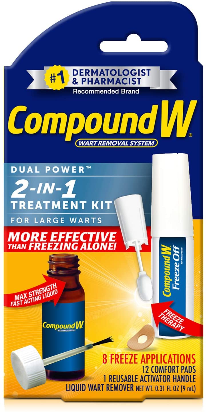 现货Compound W 2-in-1 Treatment Kit for Large Warts