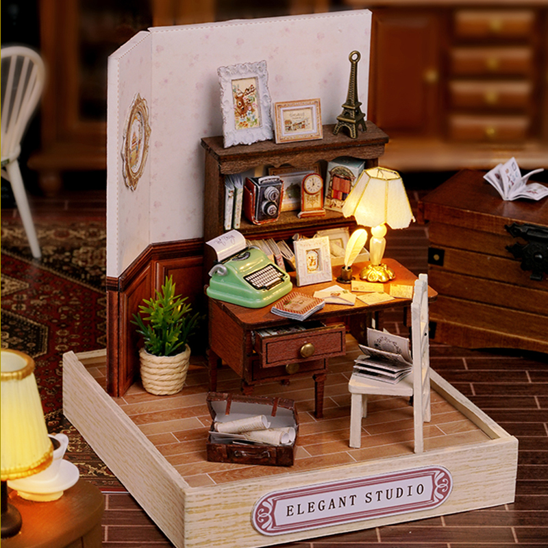 智趣屋diy小屋幸福一阁手工拼装木制模型小房子玩具生日礼物女生