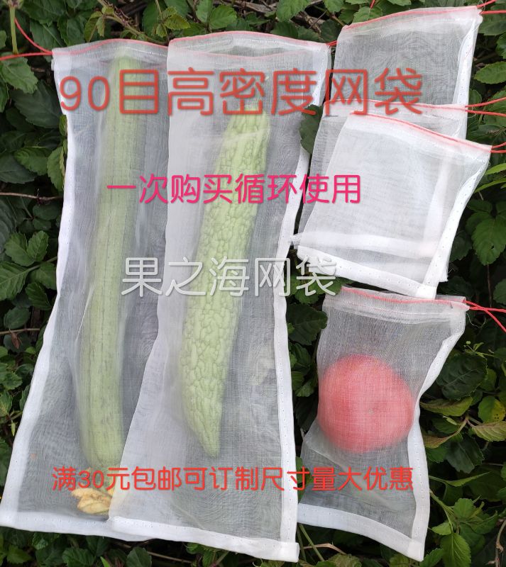 尼龙网袋加密90目透光透气火龙果向日葵丝瓜木瓜果蔬套袋防虫防鸟